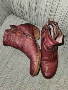 A.S.98 Burnished Red Booties